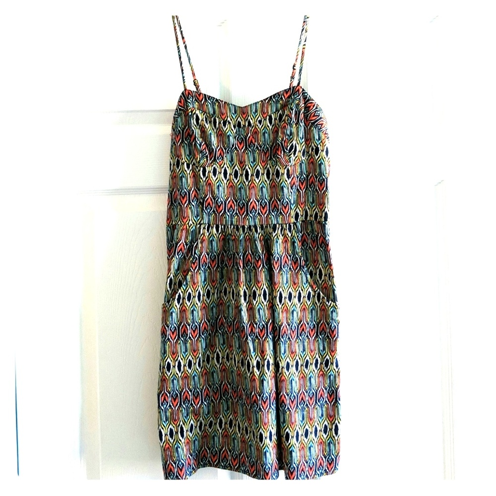 Peacock Patterned Sundress *WITH POCKETS*